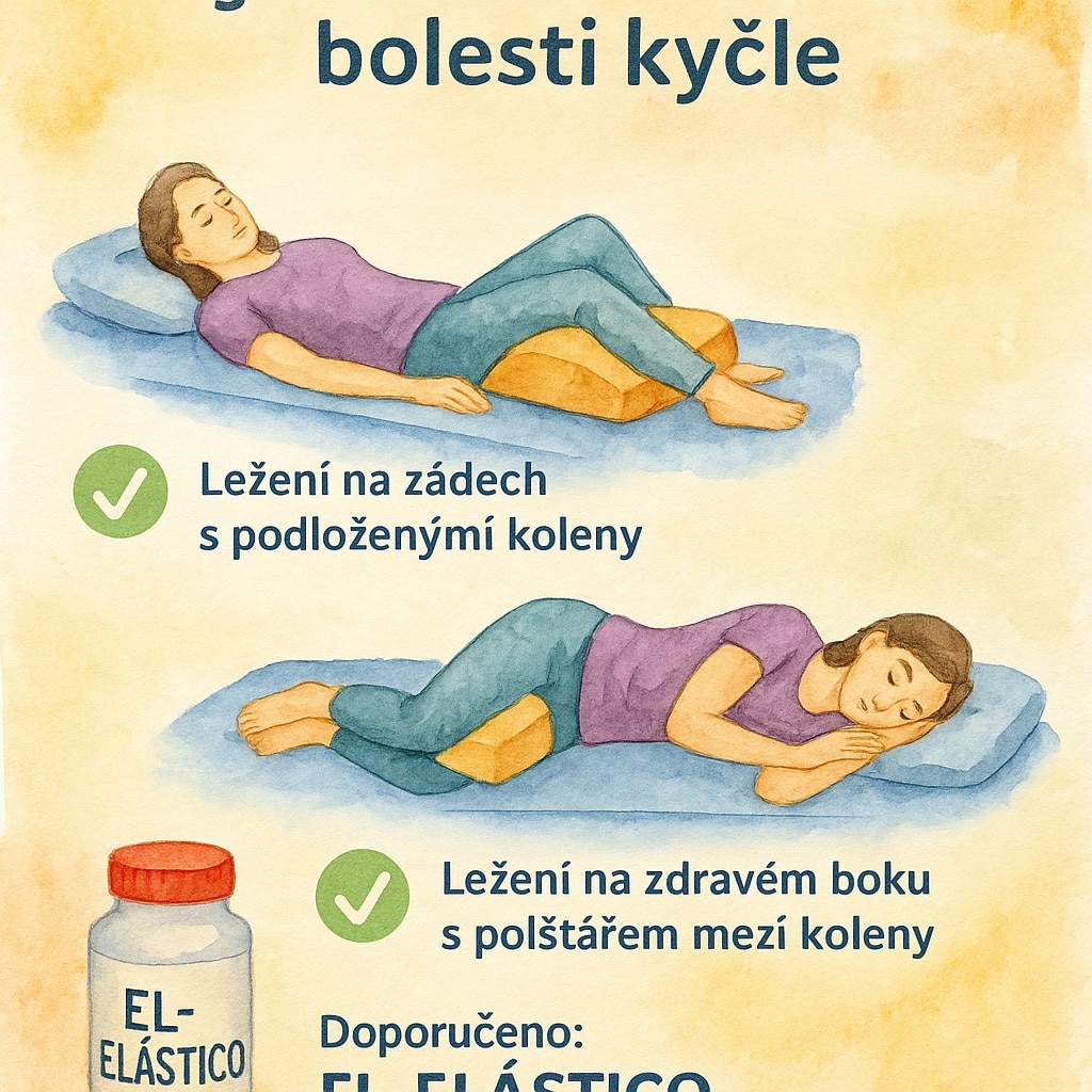 Jak ležet při bolesti kyčle