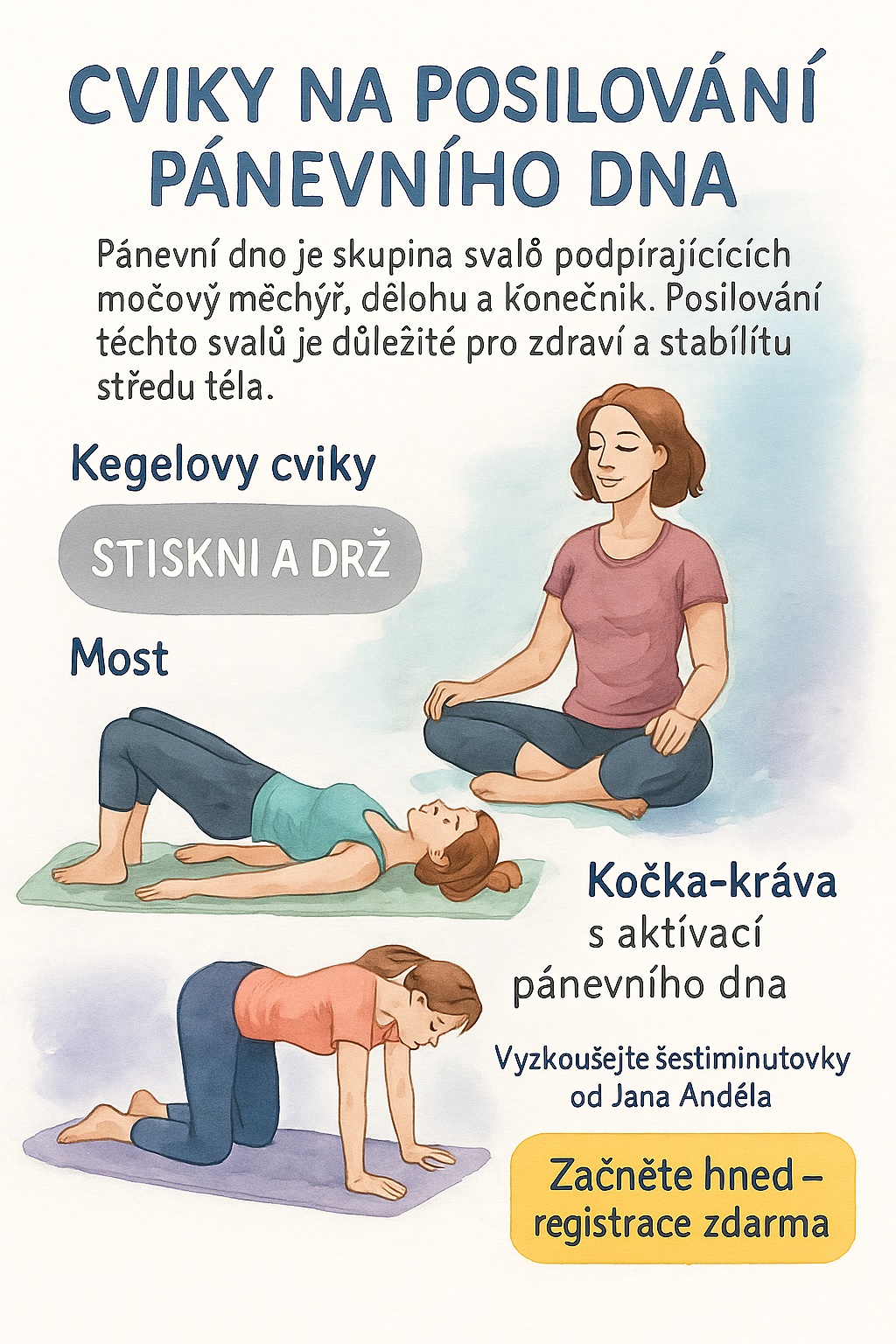 Cviky na posilování pánevního dna