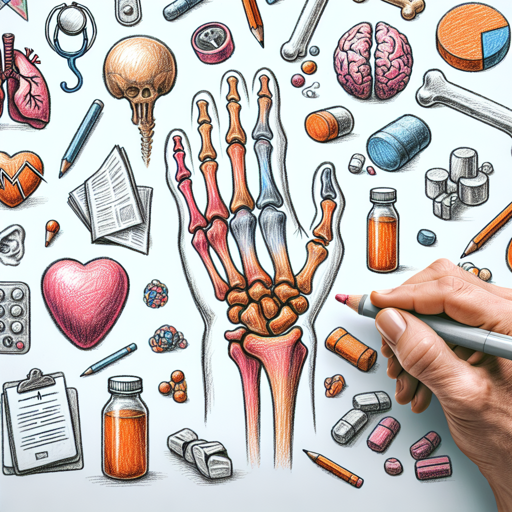Pastelková ilustrace znázorňující téma: Zdraví kloubů