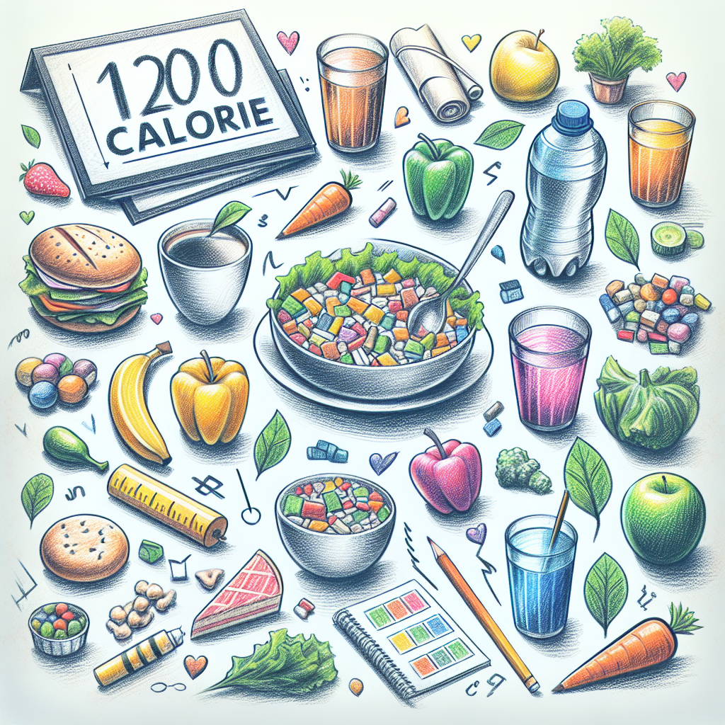 Pastelková ilustrace znázorňující téma: Diety a výživa