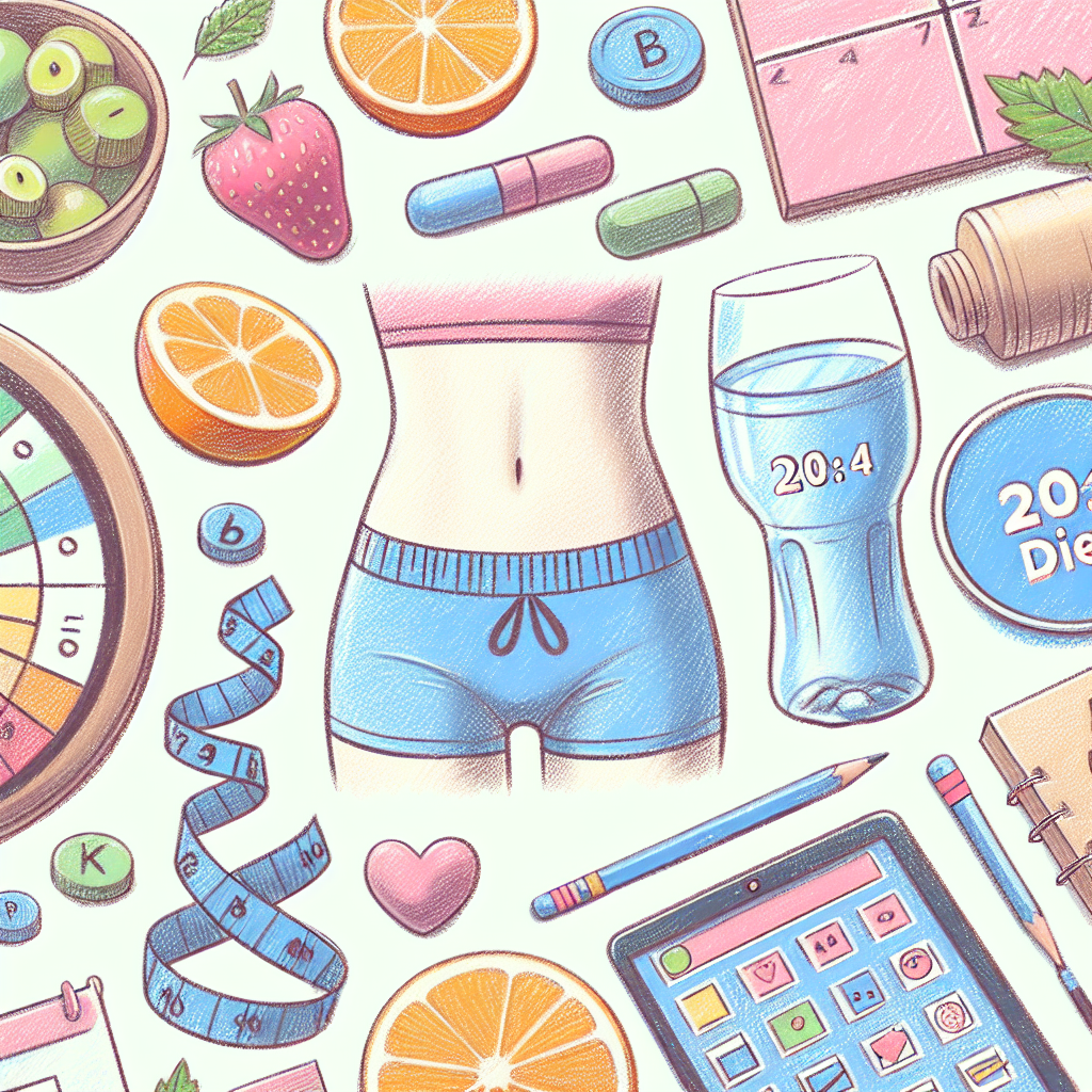 Pastelková ilustrace znázorňující téma: Diety a výživa