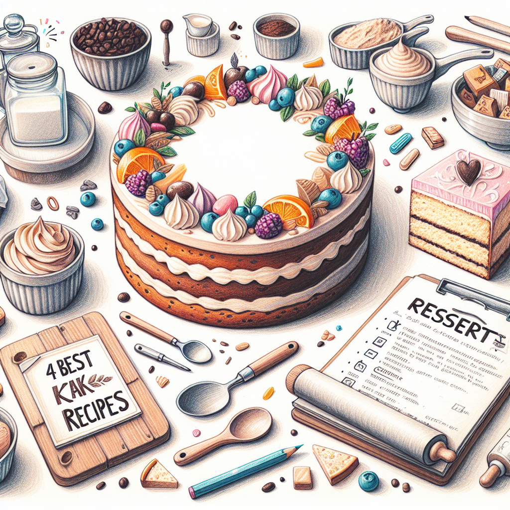 Pastelková ilustrace znázorňující téma: Dezerty