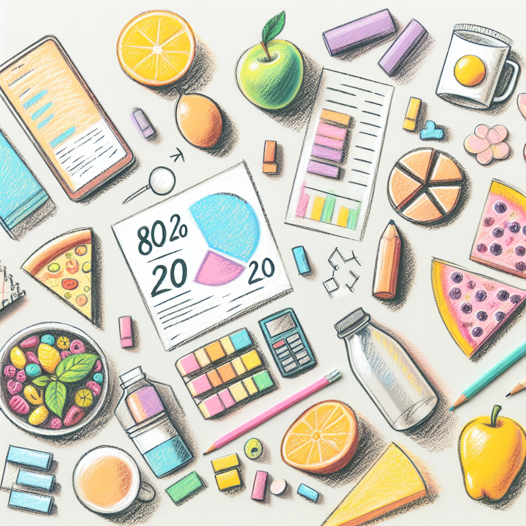 Pastelková ilustrace znázorňující téma: Stravování