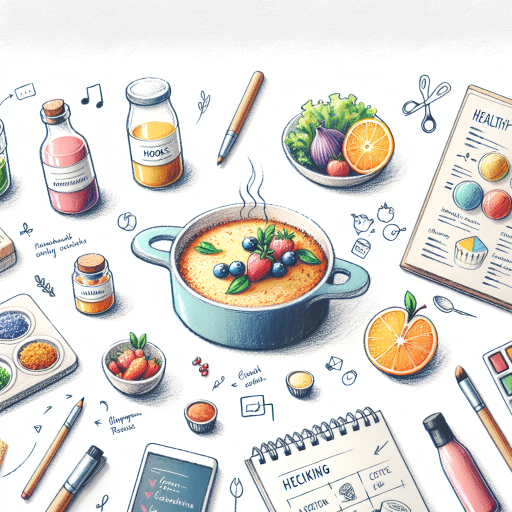 Pastelková ilustrace znázorňující téma: Kulinářství