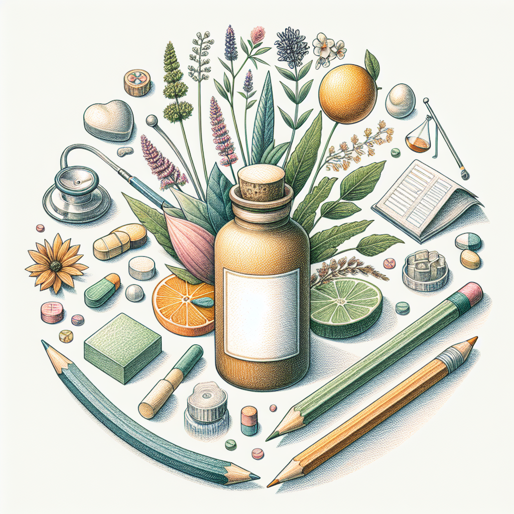 Pastelková ilustrace znázorňující téma: Alternativní medicína