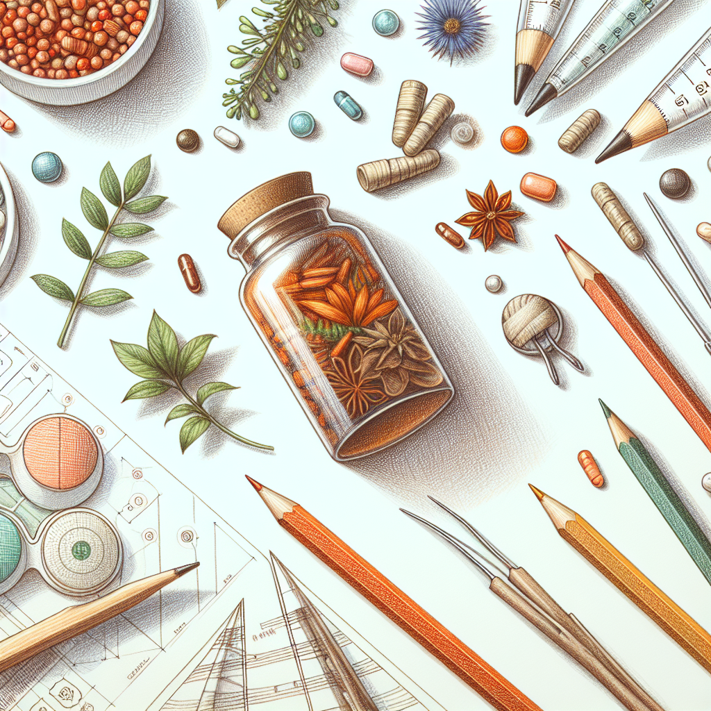 Pastelková ilustrace znázorňující téma: Alternativní medicína