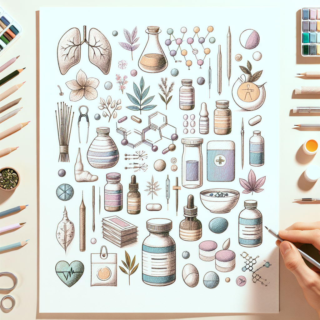 Pastelková ilustrace znázorňující téma: Alternativní medicína