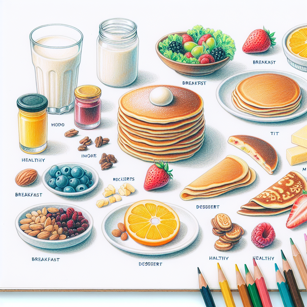 Pastelková ilustrace znázorňující téma: Recepty
