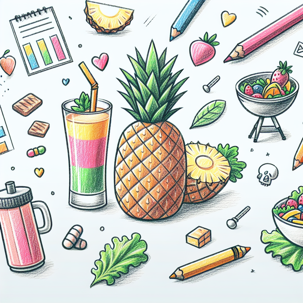 Pastelková ilustrace znázorňující téma: Zdravé vaření