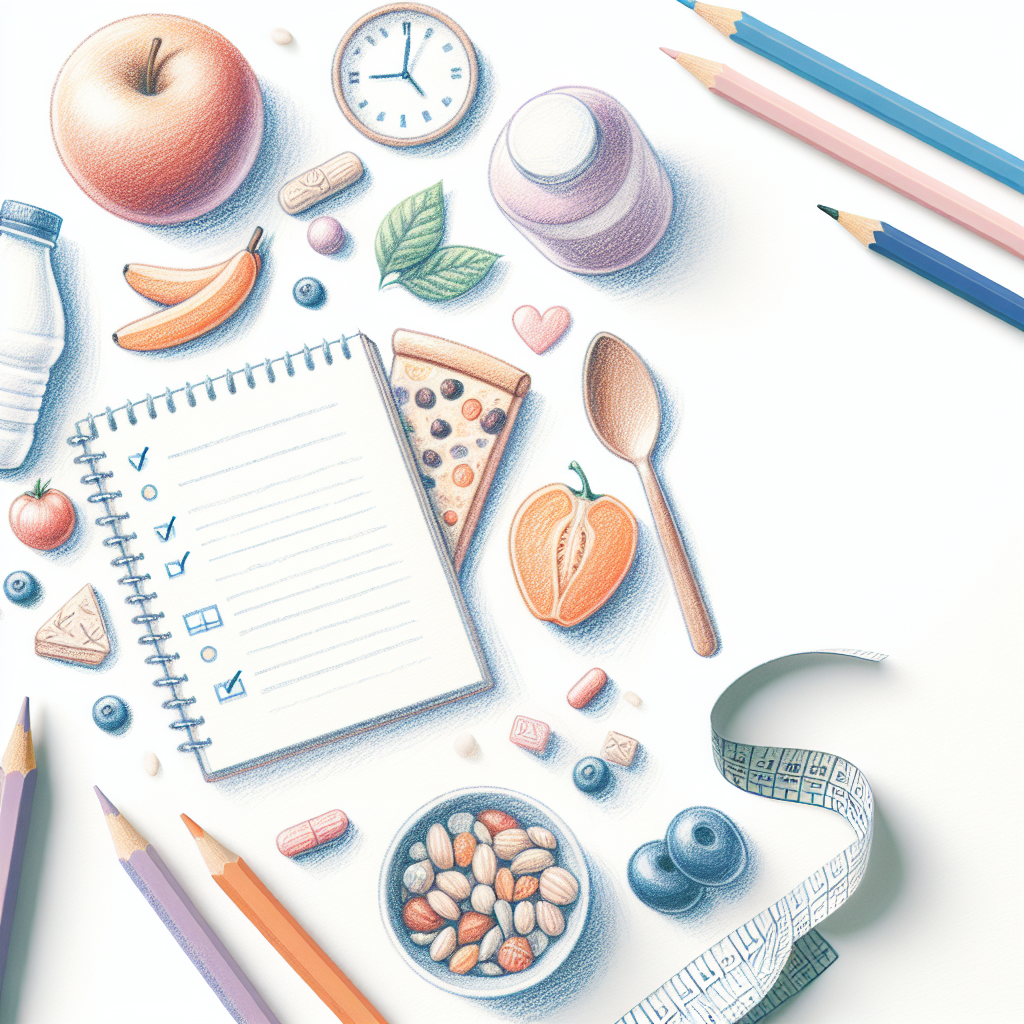 Pastelková ilustrace znázorňující téma: Zdravá výživa