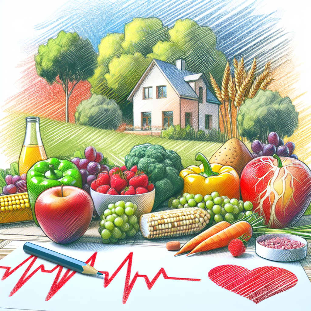Pastelková ilustrace znázorňující téma: Zdravá výživa