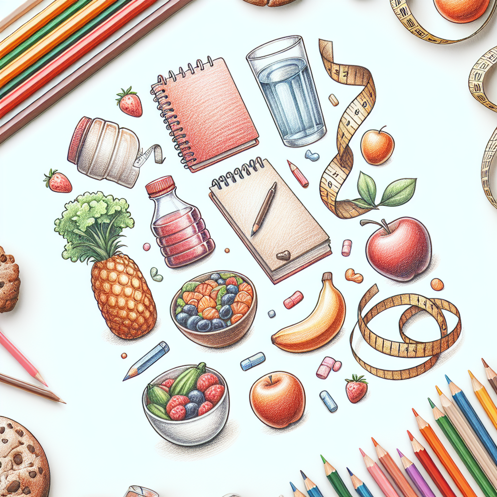 Pastelková ilustrace znázorňující téma: Zdravé stravování