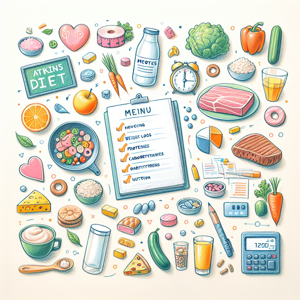 Pastelková ilustrace znázorňující téma: Diety