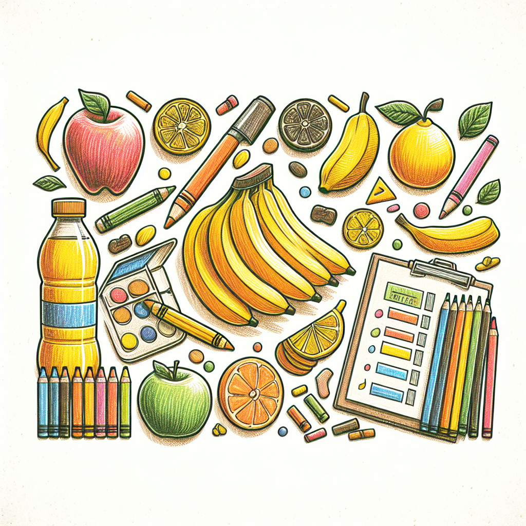 Pastelková ilustrace znázorňující téma: Diety