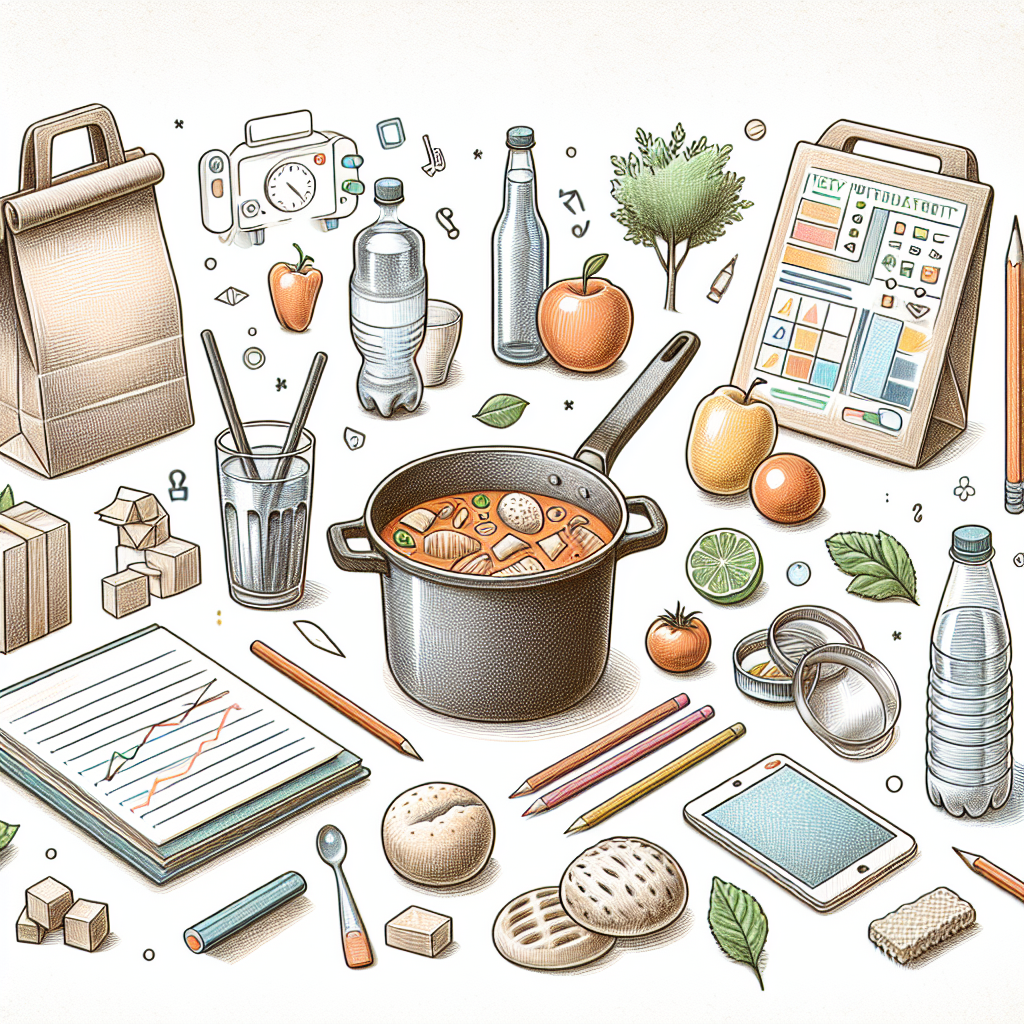 Pastelková ilustrace znázorňující téma: Vaření