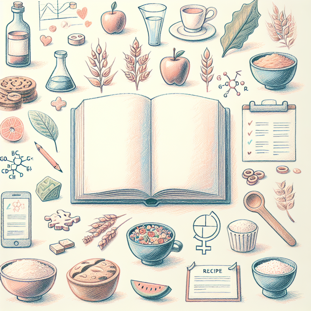 Pastelková ilustrace znázorňující téma: Bezlepková dieta