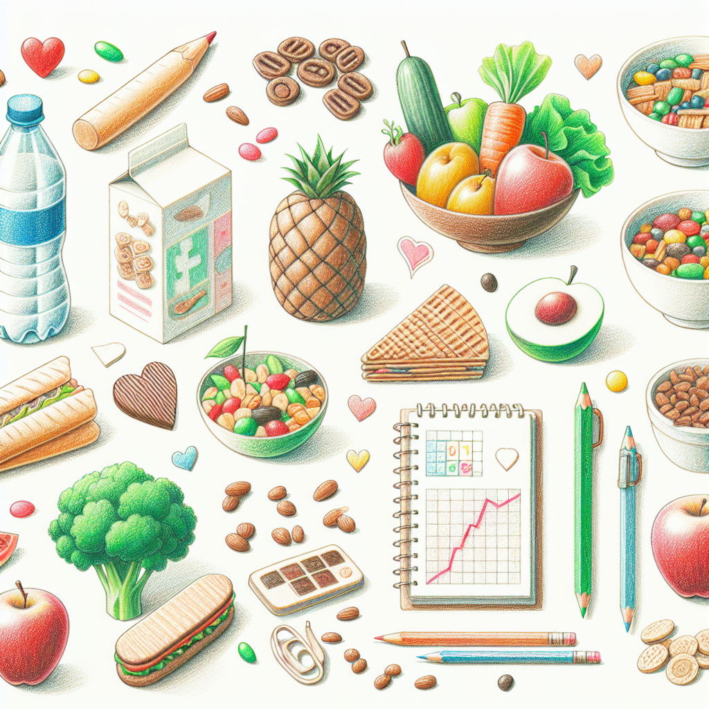 Pastelková ilustrace znázorňující téma: Zdravá výživa