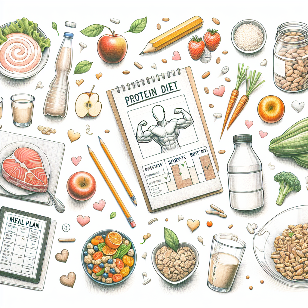 Pastelková ilustrace znázorňující téma: Diety a výživa