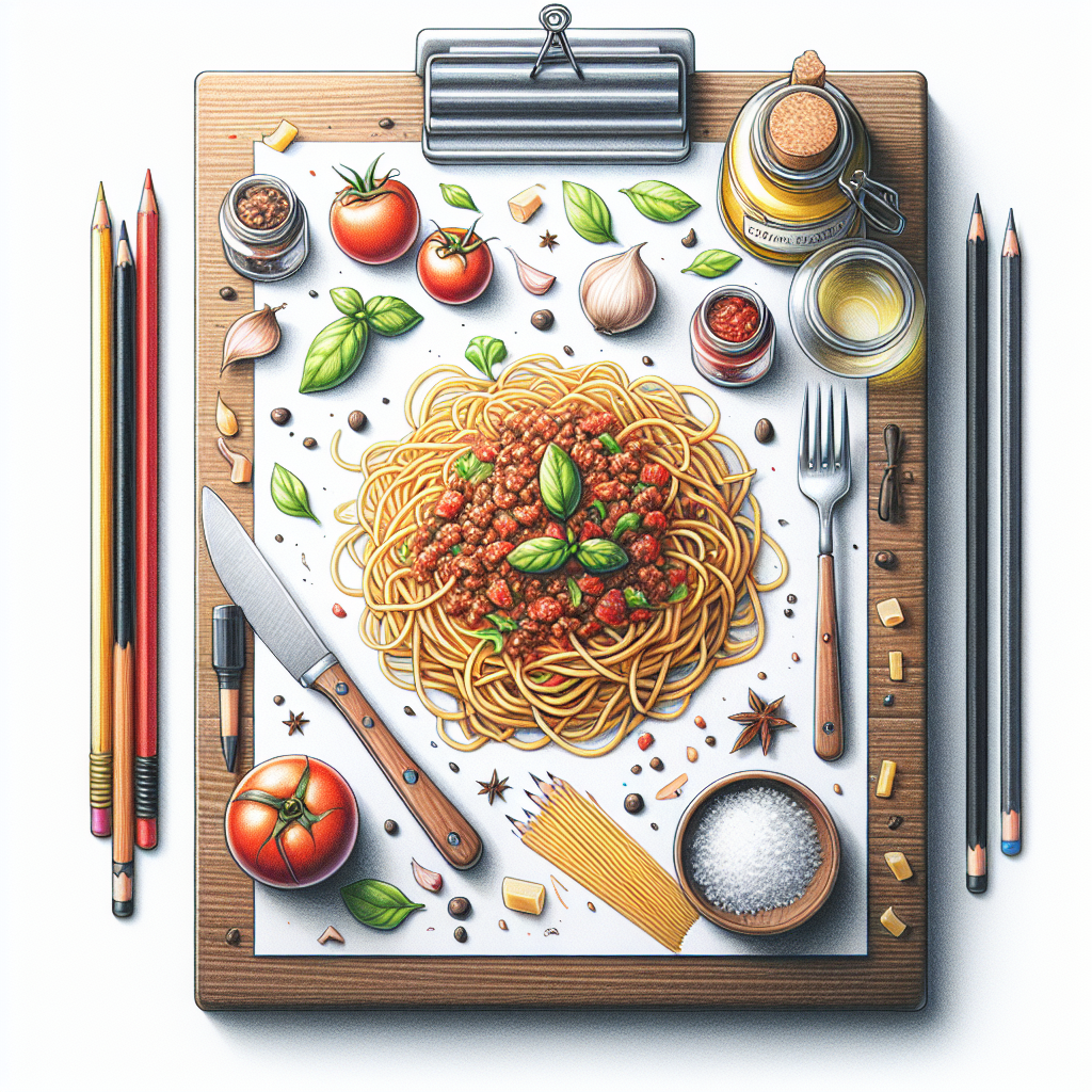 Pastelková ilustrace znázorňující téma: Italská kuchyně