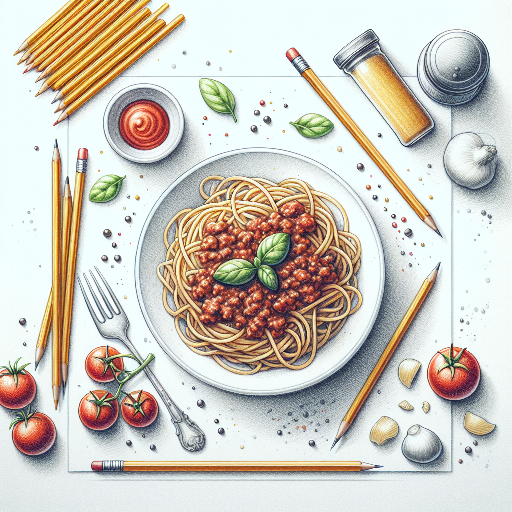 Pastelková ilustrace znázorňující téma: Italská kuchyně