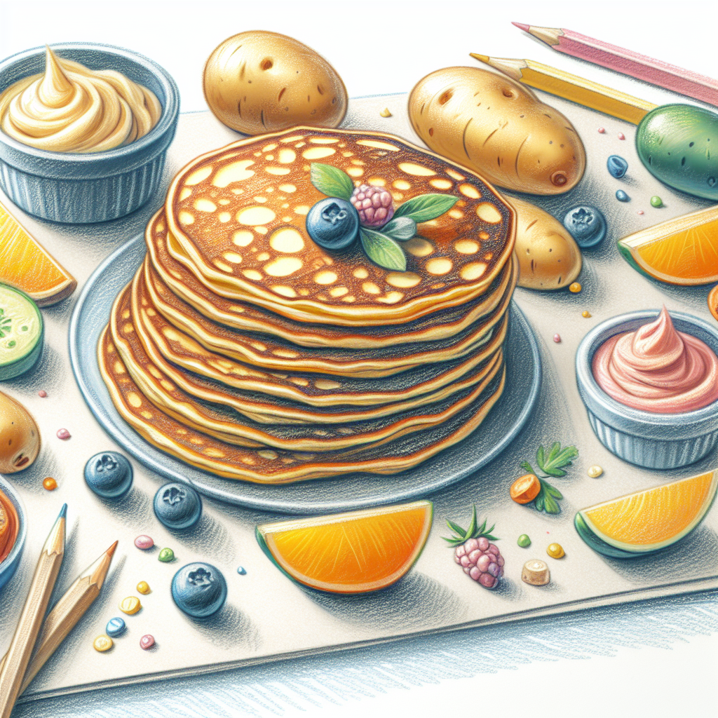 Pastelková ilustrace znázorňující téma: Recepty