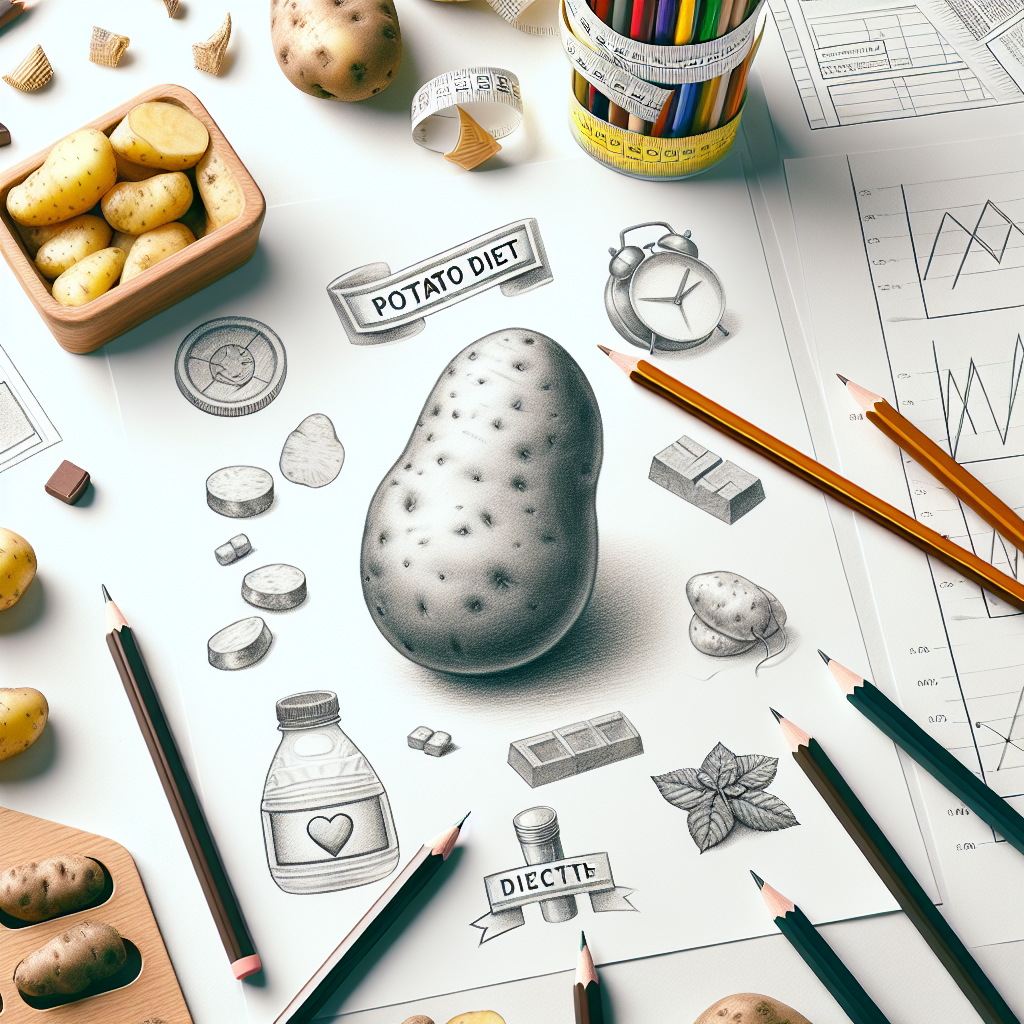 Pastelková ilustrace znázorňující téma: Diety a výživa