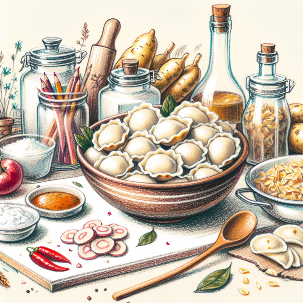 Pastelková ilustrace znázorňující téma: Recepty