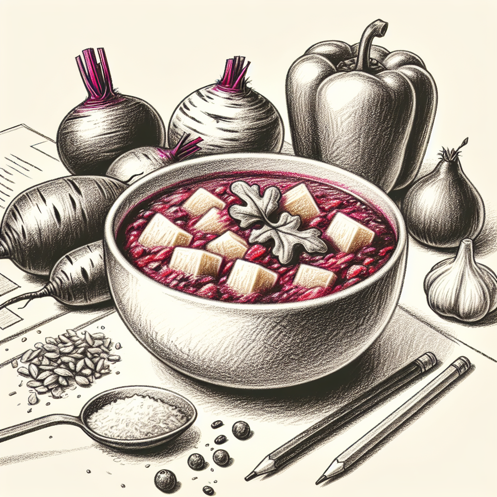Pastelková ilustrace znázorňující téma: Recepty