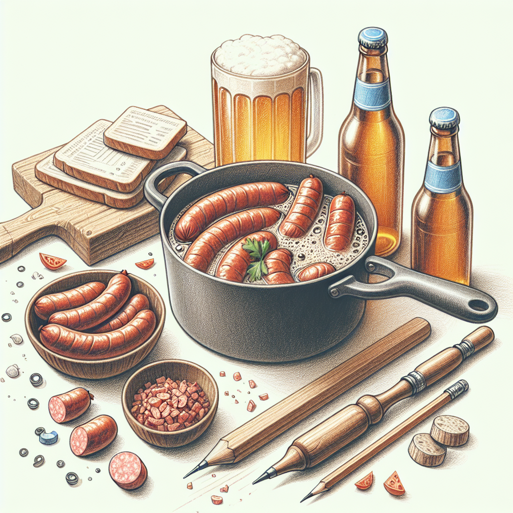 Pastelková ilustrace znázorňující téma: Česká kuchyně