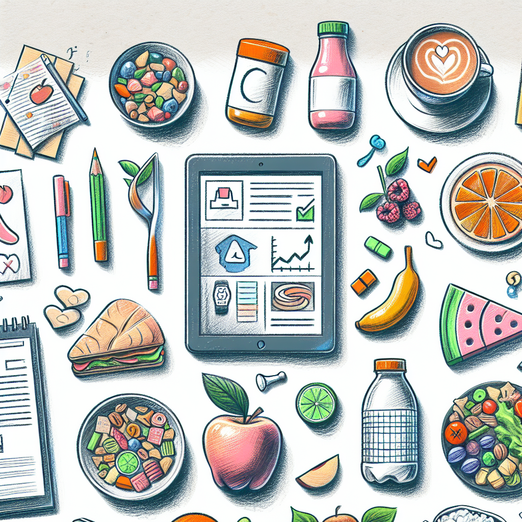 Pastelková ilustrace znázorňující téma: Diety