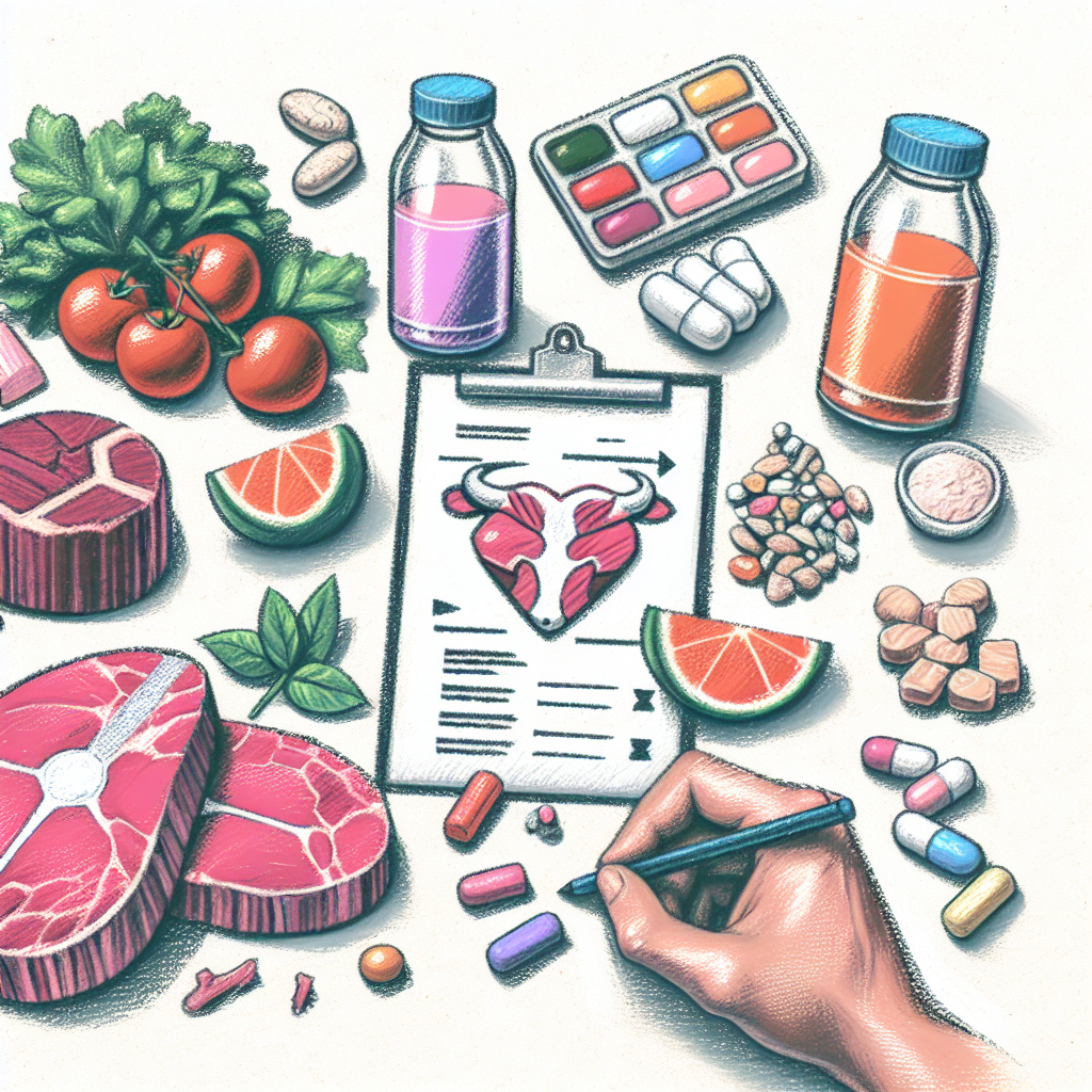 Pastelková ilustrace znázorňující téma: Diety