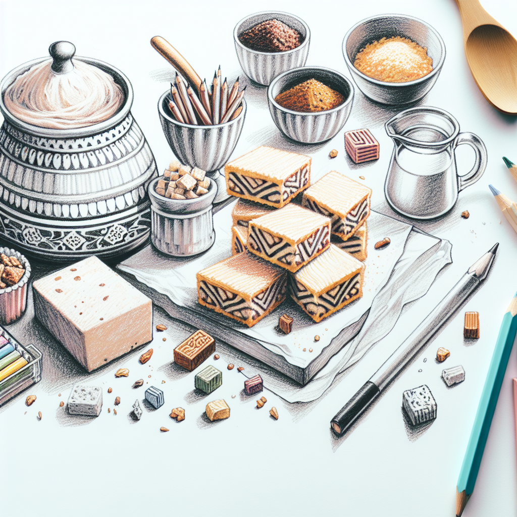 Pastelková ilustrace znázorňující téma: Recepty