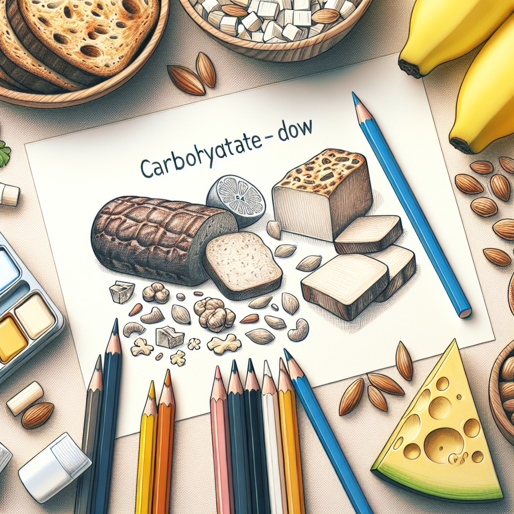 Pastelková ilustrace znázorňující téma: Diety