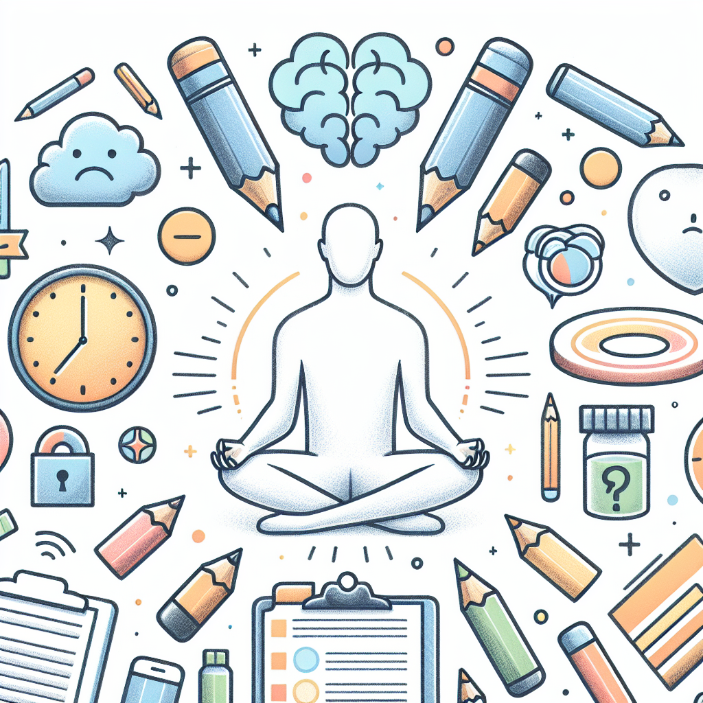 Pastelková ilustrace znázorňující téma: Zdraví a wellness