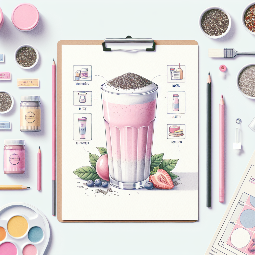 Pastelková ilustrace znázorňující téma: Diety a výživa