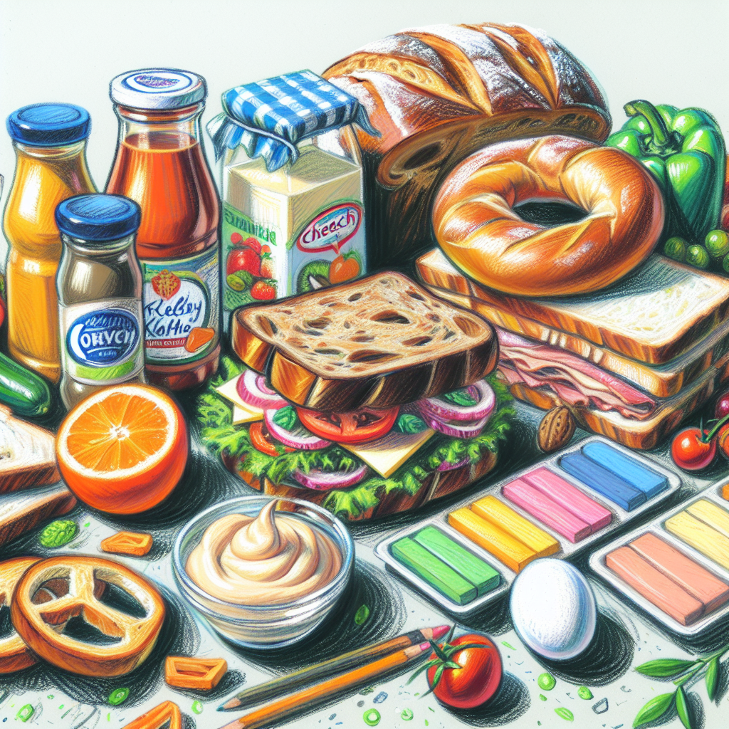 Pastelková ilustrace znázorňující téma: Recepty