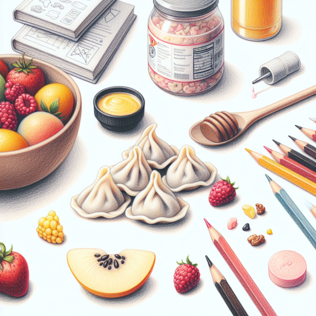 Pastelková ilustrace znázorňující téma: Kuchyně