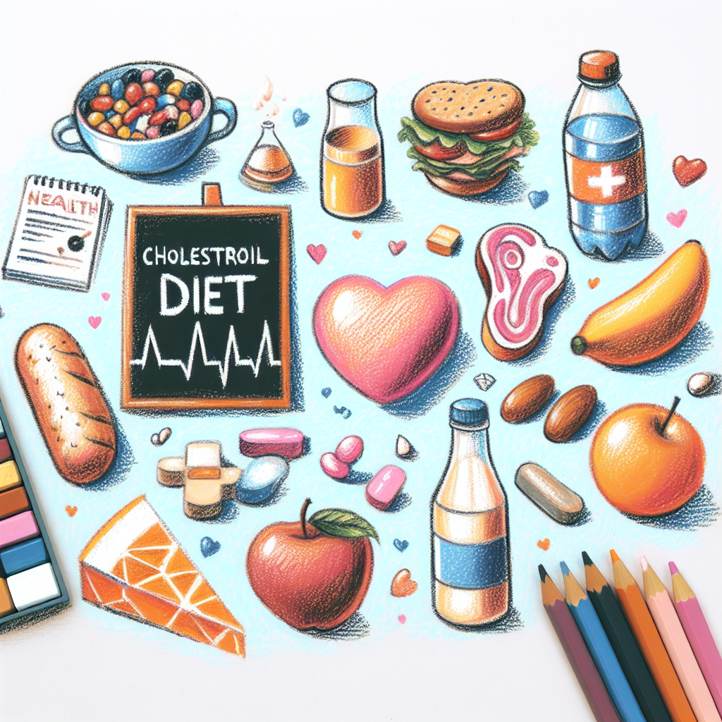 Pastelková ilustrace znázorňující téma: Zdravá výživa