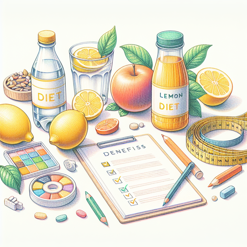 Pastelková ilustrace znázorňující téma: Diety