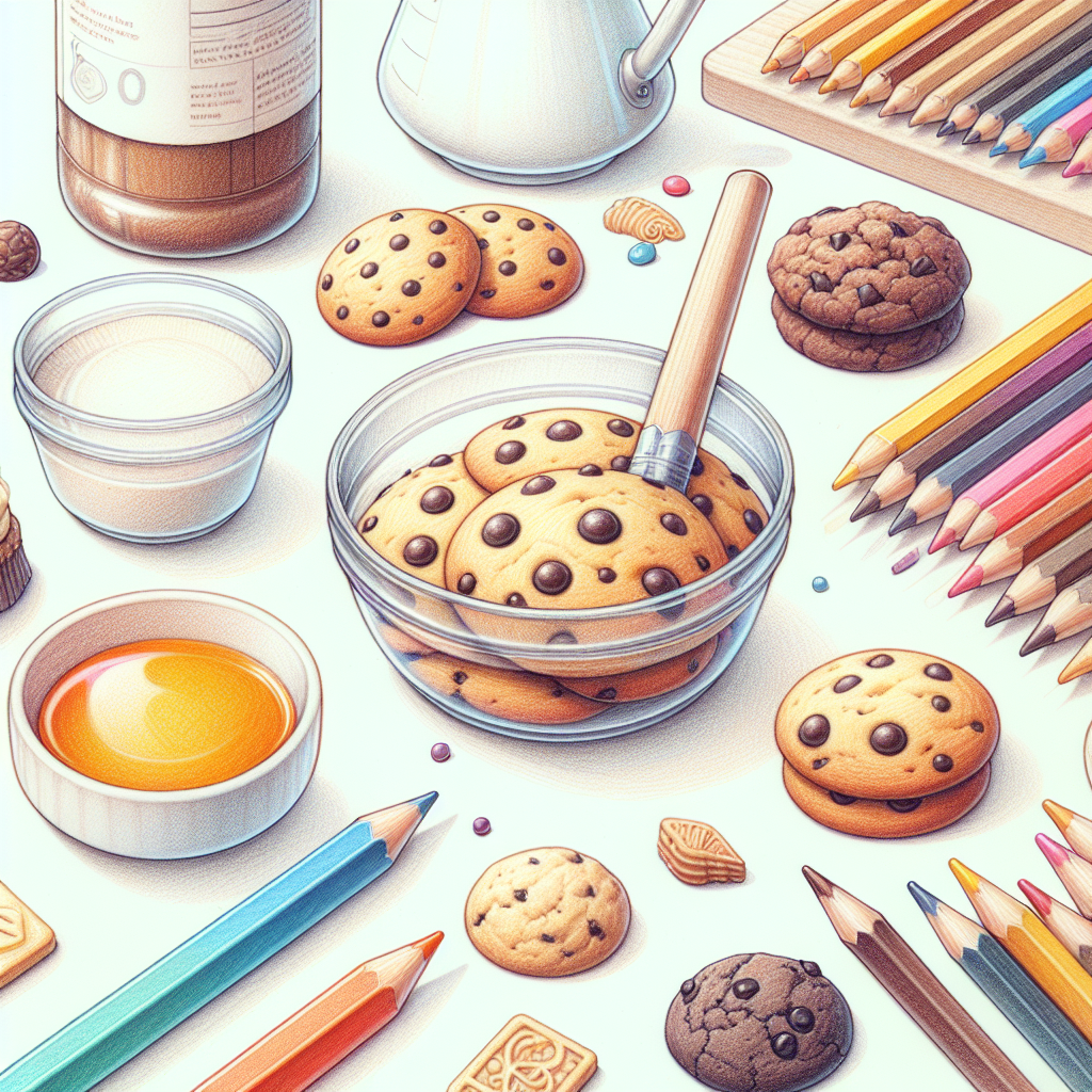 Pastelková ilustrace znázorňující téma: Recepty