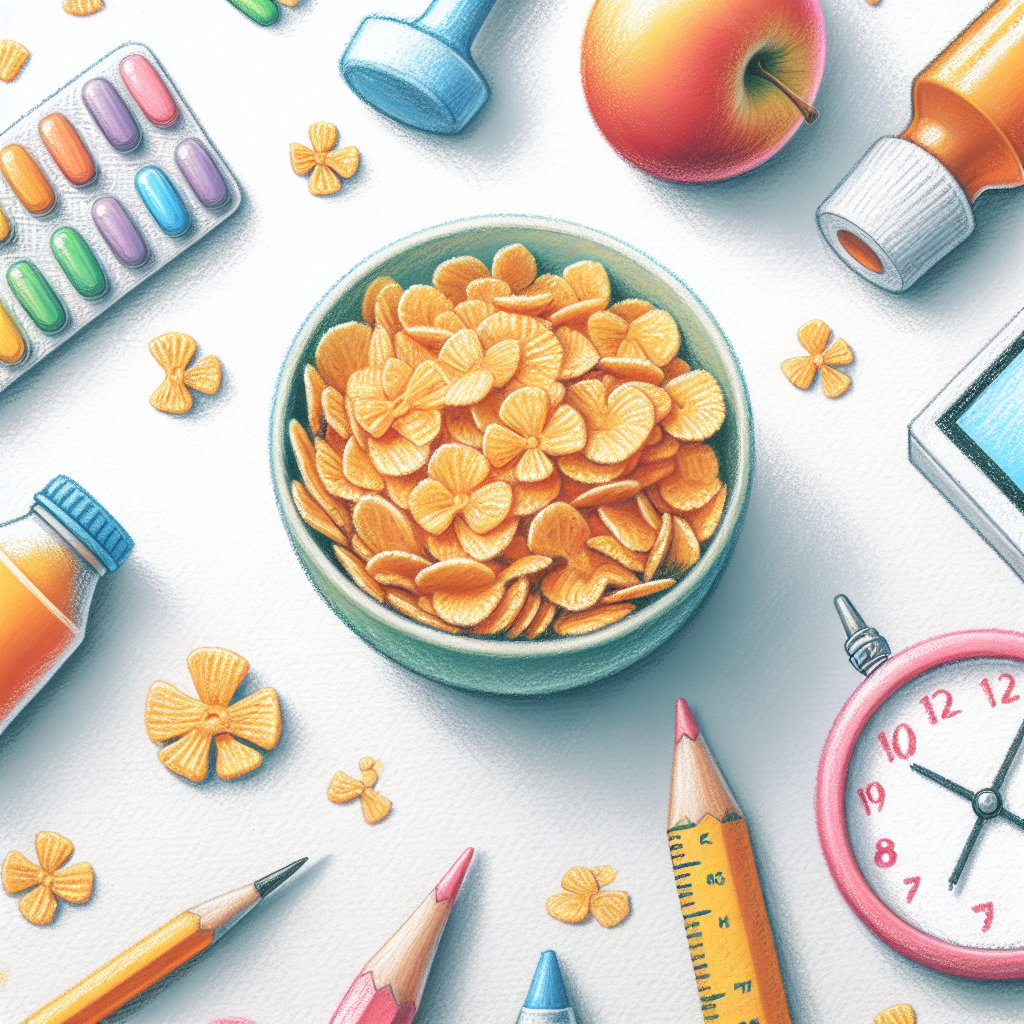 Pastelková ilustrace znázorňující téma: Diety a výživa