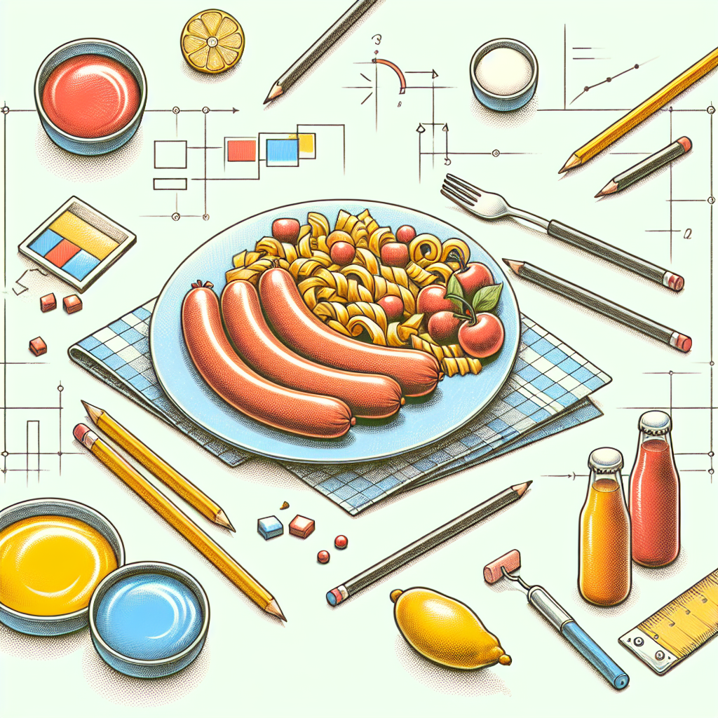 Pastelková ilustrace znázorňující téma: Recepty