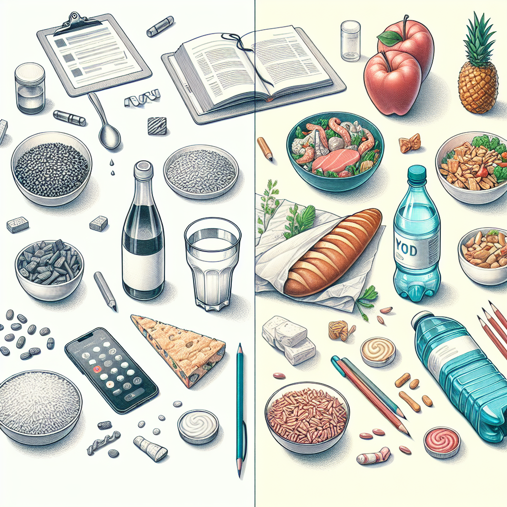 Pastelková ilustrace znázorňující téma: Výživa