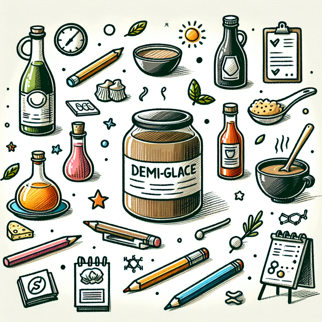 Pastelková ilustrace znázorňující téma: Francouzská kuchyně
