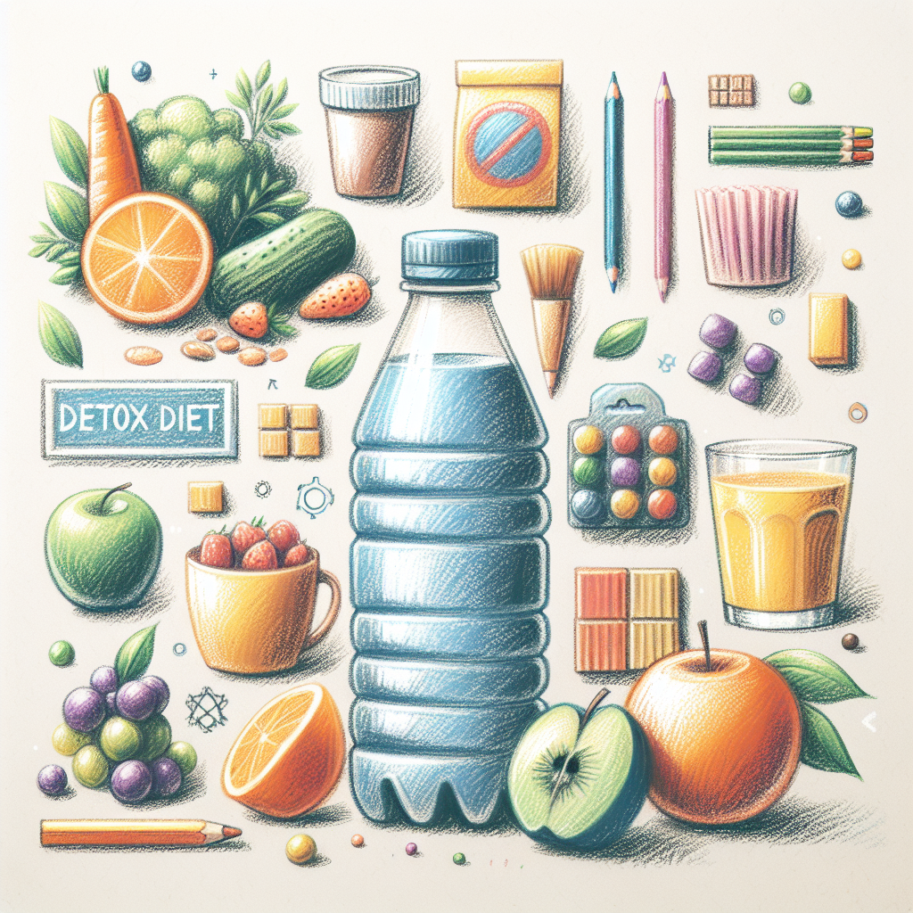 Pastelková ilustrace znázorňující téma: Zdraví a výživa