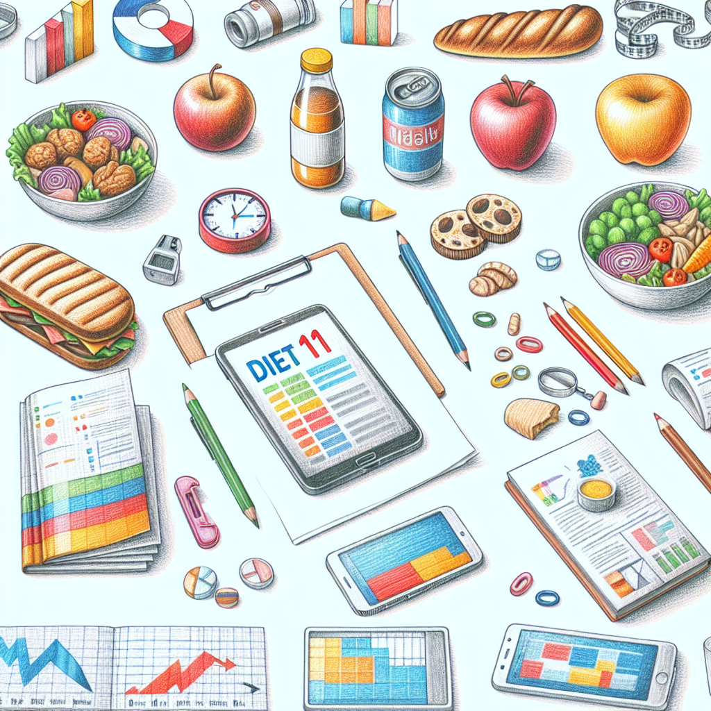 Pastelková ilustrace znázorňující téma: Diety a výživa