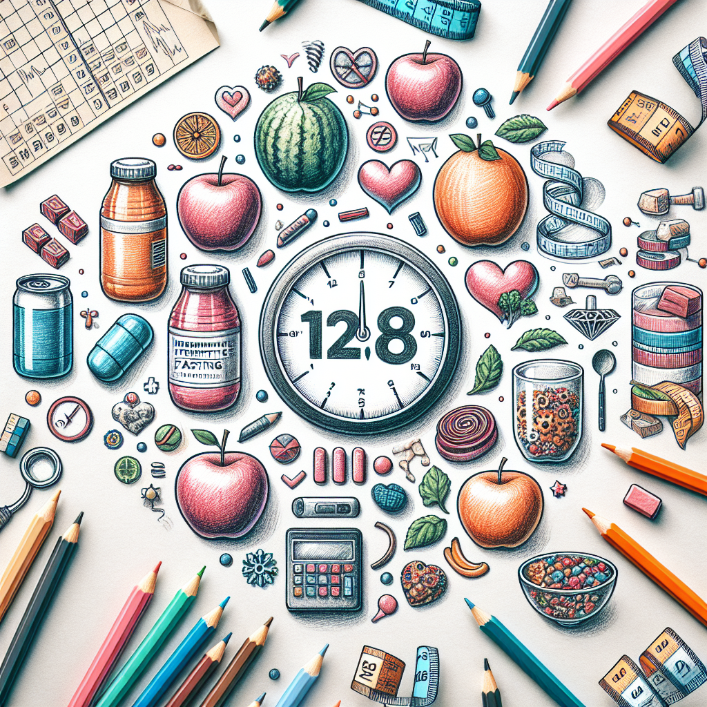 Pastelková ilustrace znázorňující téma: Diety