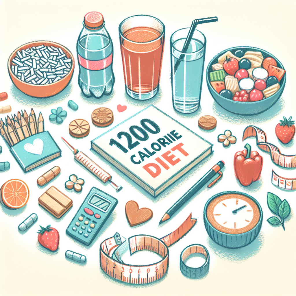 Pastelková ilustrace znázorňující téma: Diety a výživa