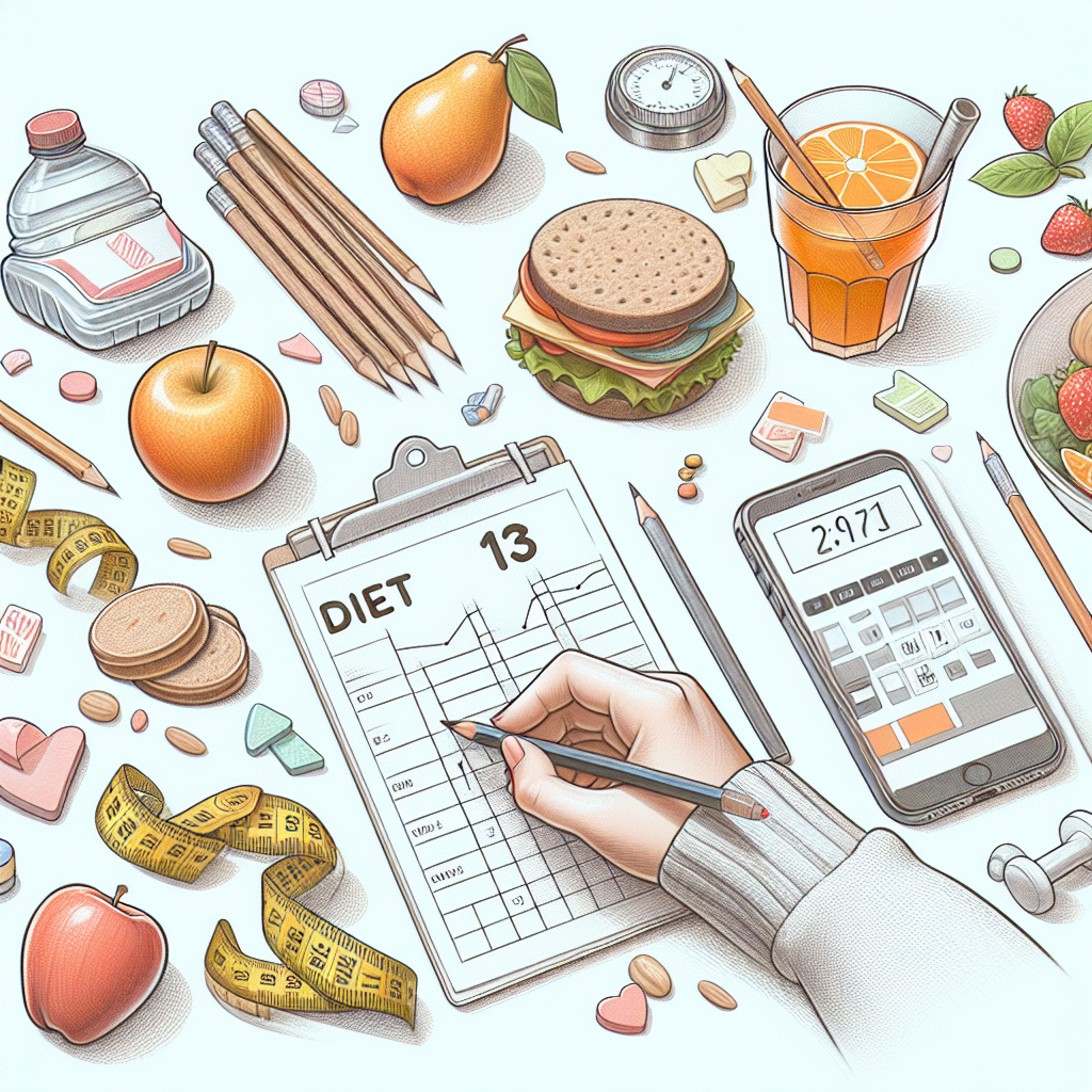 Pastelková ilustrace znázorňující téma: Diety