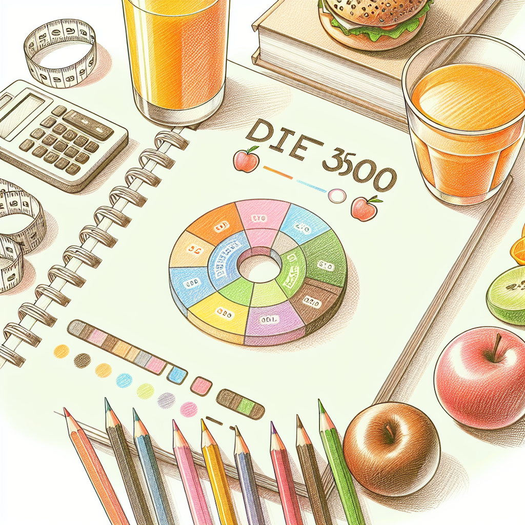 Pastelková ilustrace znázorňující téma: Diety a hubnutí